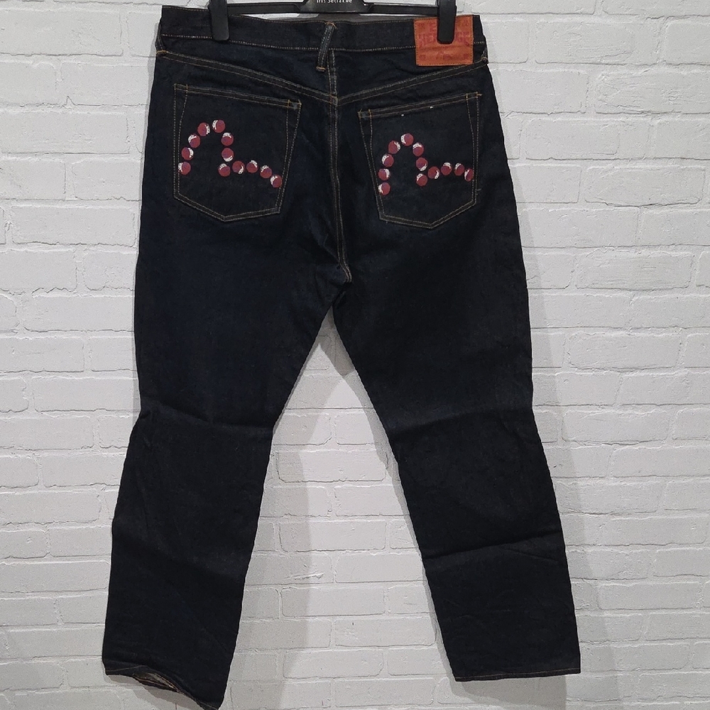 NWOT VINTAGE EVISU Heritage Denim with Tan Label